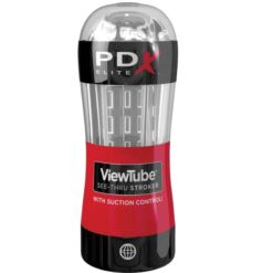 Comprar PDX ELITE - MASTURBADOR STROKER VIEWTUBE CONTROL ONDAS ESTIMULADORAS TRANSPARENTE al mejor precio - Envíos Discretos