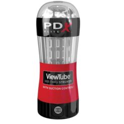 Comprar PDX ELITE - MASTURBADOR STROKER VIEWTUBE CONTROL ONDAS ESTIMULADORAS TRANSPARENTE al mejor precio - Envíos Discretos