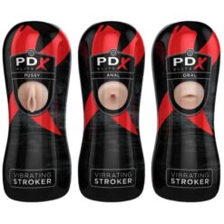 Comprar PDX ELITE - SET MASTURBADOR STROKER 12 UNIDADES: 6X VAGINA, 3X ANO, 3X BOCA al mejor precio - Envíos Discretos