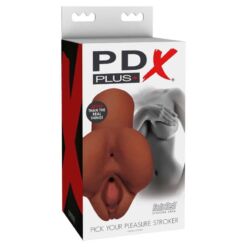 Comprar PDX PLUS - PICK YOUR PLEASURE MASTURBADOR DOBLE MARRÓN al mejor precio - Envíos Discretos