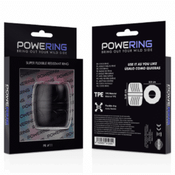 Comprar POWERING - SUPER FLEXIBLE Y RESISTENTE ANILLO PENE 5 CM PR11 NEGRO al mejor precio - Envíos Discretos