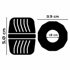 Comprar POWERING - SUPER FLEXIBLE Y RESISTENTE ANILLO PENE 5 CM PR11 NEGRO al mejor precio - Envíos Discretos