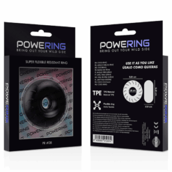 Comprar POWERING - SUPER FLEXIBLE Y RESISTENTE ANILLO PENE  5CM PR08 NEGRO al mejor precio - Envíos Discretos