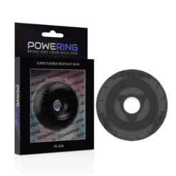 Comprar POWERING - SUPER FLEXIBLE Y RESISTENTE ANILLO PENE  5CM PR08 NEGRO al mejor precio - Envíos Discretos