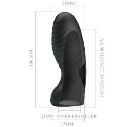 Comprar PRETTY LOVE - ALAN VIBRADOR DE DEDO SILICONA NEGRO al mejor precio - Envíos Discretos