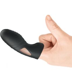 Comprar PRETTY LOVE - ALAN VIBRADOR DE DEDO SILICONA NEGRO al mejor precio - Envíos Discretos