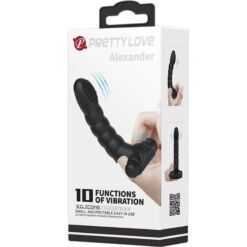 Comprar PRETTY LOVE - ALEXANDER VIBRADOR DE DEDO 10 VIBRACIONES NEGRO al mejor precio - Envíos Discretos