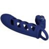 Comprar PRETTY LOVE - ALTAF ANILLO VIBRADOR CON FUNDA DE SILICONA AZUL al mejor precio - Envíos Discretos