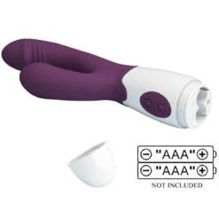Comprar PRETTY LOVE - ANDRE VIBRADOR RABBIT & ESTIMULADOR PUNTO G MORADO al mejor precio - Envíos Discretos