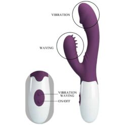 Comprar PRETTY LOVE - ANDRE VIBRADOR RABBIT & ESTIMULADOR PUNTO G MORADO al mejor precio - Envíos Discretos