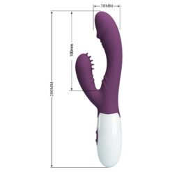 Comprar PRETTY LOVE - ANDRE VIBRADOR RABBIT & ESTIMULADOR PUNTO G MORADO al mejor precio - Envíos Discretos