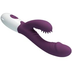 Comprar PRETTY LOVE - ANDRE VIBRADOR RABBIT & ESTIMULADOR PUNTO G MORADO al mejor precio - Envíos Discretos
