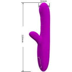 Comprar PRETTY LOVE - ANGELIQUE VIBRADOR MULTIFUNCIÓN + ESTIMULADOR DE CLÍTORIS MORADO al mejor precio - Envíos Discretos