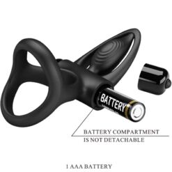 Comprar PRETTY LOVE - ANILLO VIBRADOR 10 VIBRACIONES SILICONA NEGRO al mejor precio - Envíos Discretos