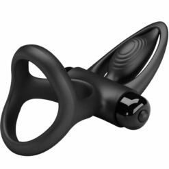 Comprar PRETTY LOVE - ANILLO VIBRADOR 10 VIBRACIONES SILICONA NEGRO al mejor precio - Envíos Discretos