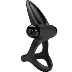 Comprar PRETTY LOVE - ANILLO VIBRADOR 10 VIBRACIONES SILICONA NEGRO al mejor precio - Envíos Discretos