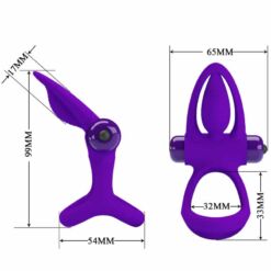 Comprar PRETTY LOVE - ANILLO VIBRADOR 10 VIBRACIONES SILICONA VIOLETA al mejor precio - Envíos Discretos