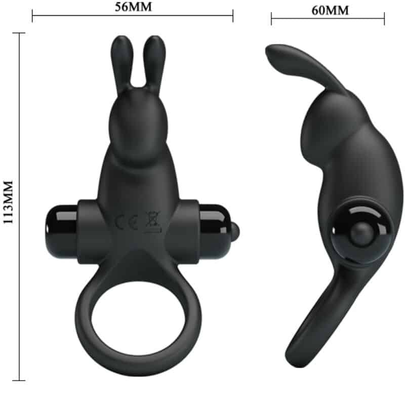 PRETTY LOVE - ANILLO VIBRADOR + ESTIMULADOR RABBIT CLÍTORIS 10 VIBRACIONES NEGRO - piKanteo | Despierta tu lado más piKante Comprar PRETTY LOVE - ANILLO VIBRADOR + ESTIMULADOR RABBIT CLÍTORIS 10 VIBRACIONES NEGRO al mejor precio - Envíos Discretos