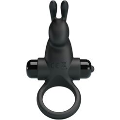 Comprar PRETTY LOVE - ANILLO VIBRADOR + ESTIMULADOR RABBIT CLÍTORIS 10 VIBRACIONES NEGRO al mejor precio - Envíos Discretos