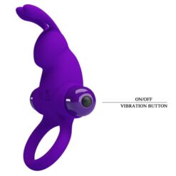 Comprar PRETTY LOVE - ANILLO VIBRADOR I CONEJO PARA PENE MORADO al mejor precio - Envíos Discretos