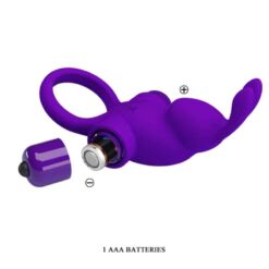Comprar PRETTY LOVE - ANILLO VIBRADOR I CONEJO PARA PENE MORADO al mejor precio - Envíos Discretos