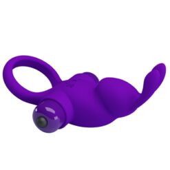 Comprar PRETTY LOVE - ANILLO VIBRADOR I CONEJO PARA PENE MORADO al mejor precio - Envíos Discretos