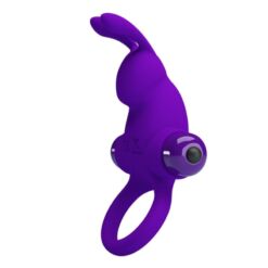 Comprar PRETTY LOVE - ANILLO VIBRADOR I CONEJO PARA PENE MORADO al mejor precio - Envíos Discretos