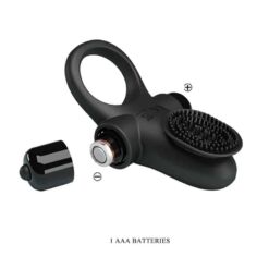 Comprar PRETTY LOVE - ANILLO VIBRADOR II PARA PENE NEGRO al mejor precio - Envíos Discretos