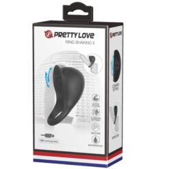 Comprar PRETTY LOVE - ANILLO VIBRADOR PARA PENE CON LENGUA NEGRO al mejor precio - Envíos Discretos
