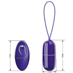 Comprar PRETTY LOVE - ARVIN YOUTH HUEVO VIBRADOR CONTROL REMOTO VIOLETA al mejor precio - Envíos Discretos