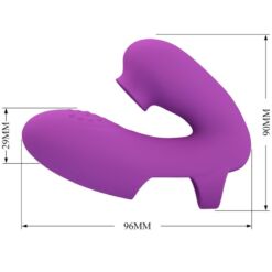 Comprar PRETTY LOVE - ATHENA VIBRADOR DE DEDO CON ESTIMULADOR CLÍTORIS MORADO al mejor precio - Envíos Discretos