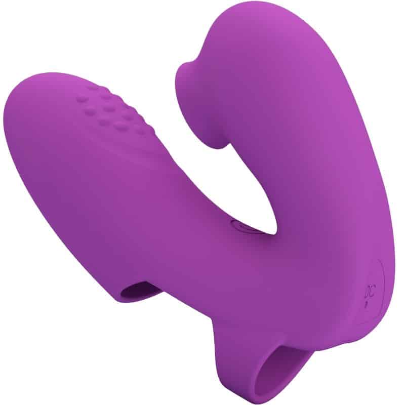 PRETTY LOVE - ATHENA VIBRADOR DE DEDO CON ESTIMULADOR CLÍTORIS MORADO - piKanteo | Despierta tu lado más piKante Comprar PRETTY LOVE - ATHENA VIBRADOR DE DEDO CON ESTIMULADOR CLÍTORIS MORADO al mejor precio - Envíos Discretos