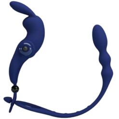Comprar PRETTY LOVE - AYAD ANILLO VIBRADOR RABBIT CON PLUG AZUL al mejor precio - Envíos Discretos