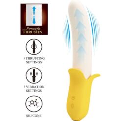 Comprar PRETTY LOVE - BANANA GEEK SUPER POWER 7 VIBRACIONES UP&DOWN SILICONA NEGRO al mejor precio - Envíos Discretos