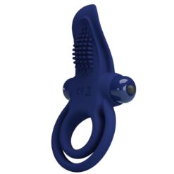 Comprar PRETTY LOVE - BRONSON DOBLE ANILLO CON VIBRACIÓN AZUL al mejor precio - Envíos Discretos