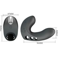 Comprar PRETTY LOVE - CAMELIA VIBRADOR DE DEDO 7 VIBRACIONES NEGRO al mejor precio - Envíos Discretos