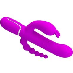 Comprar PRETTY LOVE - CAMMY TRIPLE VIBRADOR MULTIFUNCIÓN 4 EN 1 ROSA al mejor precio - Envíos Discretos