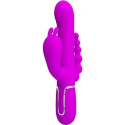 Comprar PRETTY LOVE - CAMMY TRIPLE VIBRADOR MULTIFUNCIÓN 4 EN 1 ROSA al mejor precio - Envíos Discretos