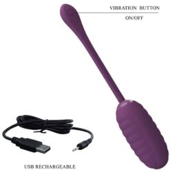 Comprar PRETTY LOVE - CASPER HUEVO VIBRADOR RECARGABLE MORADO al mejor precio - Envíos Discretos