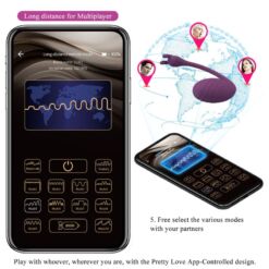 Comprar PRETTY LOVE - CATALINA VIBRADOR APP CONTROL REMOTO LILA al mejor precio - Envíos Discretos