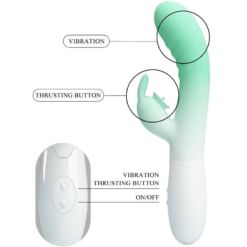Comprar PRETTY LOVE - CERBERUS VIBRADOR RABBIT 3O VIBRACIONES VERDE al mejor precio - Envíos Discretos