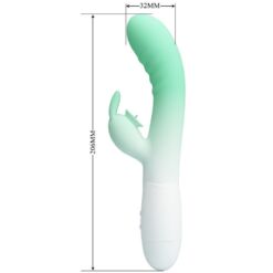 Comprar PRETTY LOVE - CERBERUS VIBRADOR RABBIT 3O VIBRACIONES VERDE al mejor precio - Envíos Discretos