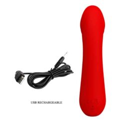 Comprar PRETTY LOVE - CETUS VIBRADOR RECARGABLE ROJO al mejor precio - Envíos Discretos
