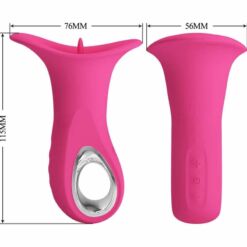 Comprar PRETTY LOVE - CLYDE VIBRADOR ORAL LENGUA VIBRADORA 12 VIBRACIONES ROSA al mejor precio - Envíos Discretos