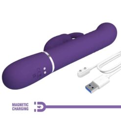 Comprar PRETTY LOVE - COALE VIBRADOR RABBIT 4 EN 1 MORADO al mejor precio - Envíos Discretos
