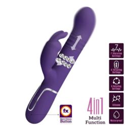 Comprar PRETTY LOVE - COALE VIBRADOR RABBIT 4 EN 1 MORADO al mejor precio - Envíos Discretos