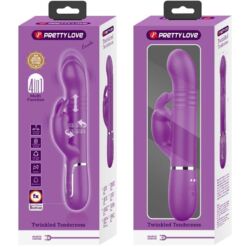 Comprar PRETTY LOVE - COALE VIBRADOR RABBIT MULTIFUNCIÓN 4 EN 1 MORADO al mejor precio - Envíos Discretos