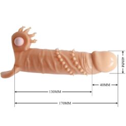 Comprar PRETTY LOVE - CONNOR FUNDA PARA PENE + ESTIMULADOR DE CLÍTORIS NATURAL al mejor precio - Envíos Discretos