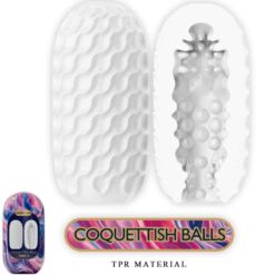 Comprar PRETTY LOVE - COQUETTISH BALLS MASTURBADOR MASCULINO SILICONA BLANCO al mejor precio - Envíos Discretos