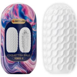 Comprar PRETTY LOVE - COQUETTISH BALLS MASTURBADOR MASCULINO SILICONA BLANCO al mejor precio - Envíos Discretos